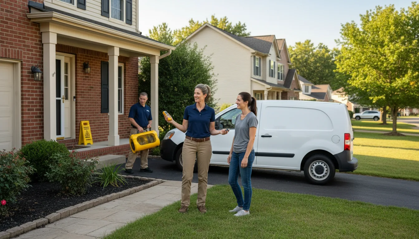 Water restoration image for Dehumidification And Cleanup Services in Mendham, NJ